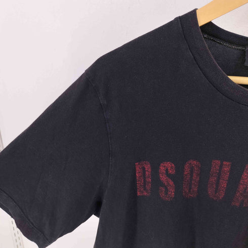 ディースクエアード DSQUARED2 Dyed Slouch Fit ロゴプリントTシャツ メンズ M