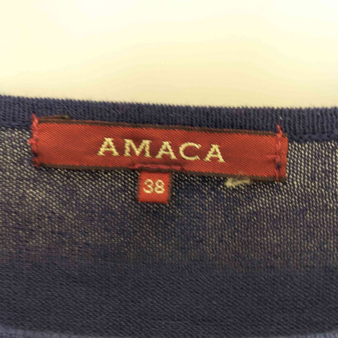 アマカ amaca プリーツサマーニット レディース 38