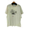 フルーツオブザルーム FRUIT OF THE LOOM 90S USA製 ボディ CEDAX テキスト イラスト プリント S/S Tシャツ シングル ステッチ メンズ