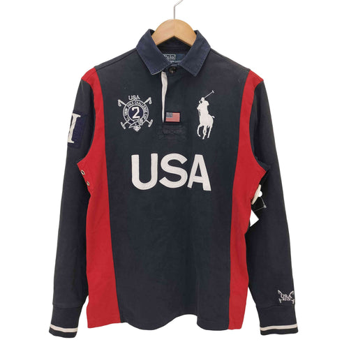 ポロバイラルフローレン Polo by RALPH LAUREN CUSTOM FIT ビッグポニー USA 刺繍 L/S ラガー シャツ メンズ import:S