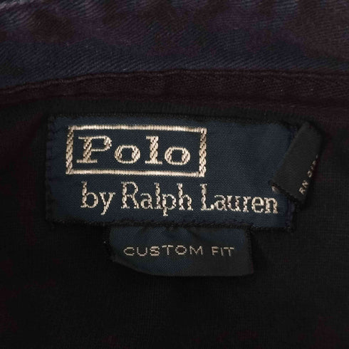ポロバイラルフローレン Polo by RALPH LAUREN CUSTOM FIT ビッグポニー USA 刺繍 L/S ラガー シャツ メンズ import:S