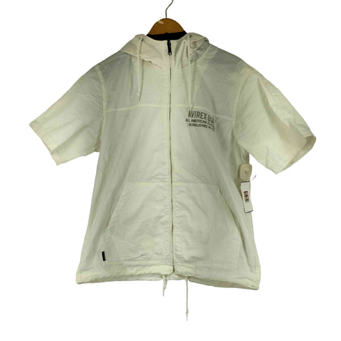 アヴィレックス AVIREX HOODED ZIP UP SHIRT BIG LOGO メンズ JPN:L