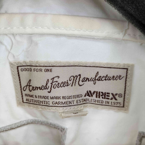 アヴィレックス AVIREX HOODED ZIP UP SHIRT BIG LOGO メンズ JPN:L