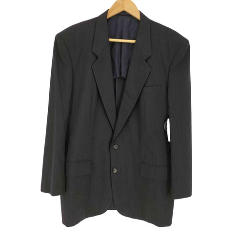コムデギャルソンオム COMME des GARCONS HOMME AD1990 90AW 田中オム シングルブレスト 2B ストライプ ウール テーラードジャケット メンズ JPN:L