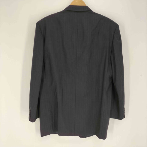 コムデギャルソンオム COMME des GARCONS HOMME AD1990 90AW 田中オム シングルブレスト 2B ストライプ ウール テーラードジャケット メンズ JPN:L