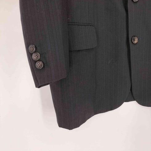 コムデギャルソンオム COMME des GARCONS HOMME AD1990 90AW 田中オム シングルブレスト 2B ストライプ ウール テーラードジャケット メンズ JPN:L