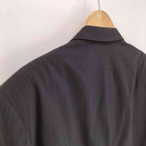コムデギャルソンオム COMME des GARCONS HOMME AD1990 90AW 田中オム シングルブレスト 2B ストライプ ウール テーラードジャケット メンズ JPN:L