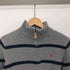 ポロバイラルフローレン Polo by RALPH LAUREN ハーフジップボーダー柄コットンニット セーター レディース import:L