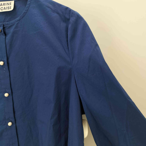 マリンフランセーズ la marine francaise クルーネック七分袖ブラウス レディース
