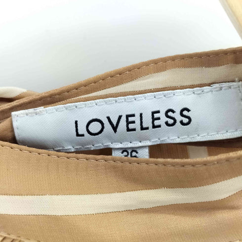 ラブレス LOVELESS ストライプ 長袖シャツワンピース レディース 36