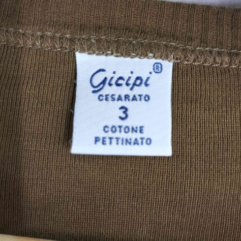 ジチピ gicipi イタリア製 クルーネック L/S カットソー レディース 3