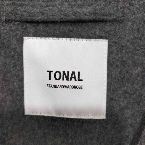トーナル TONAL ノーカラーロングコート レディース JPN:38