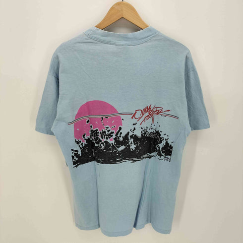 オーシャンパシフィック Ocean Pacific 80s USA製 コピーライト OP 1983 両面 プリント クルーネック Tシャツ 袖 裾 シングルステッチ メンズ import:L