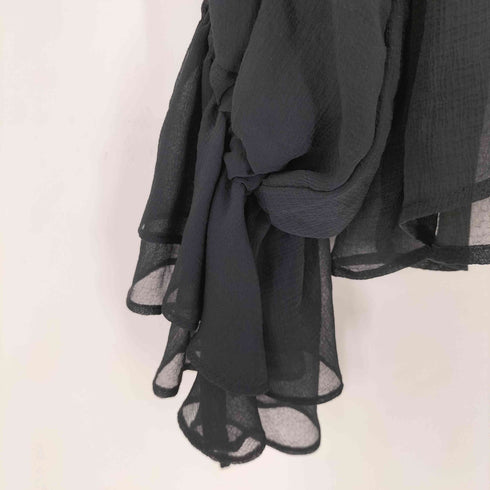 NOUNLESS AIRY RUFFLE OVER BLOUSE エアリーラッフルオーバーブラウス レディース 1