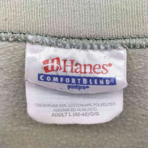 90-00s メキシコ製 Hanes ボディ マトリョーシカ プリント クルーネック スウェット メンズ import:L