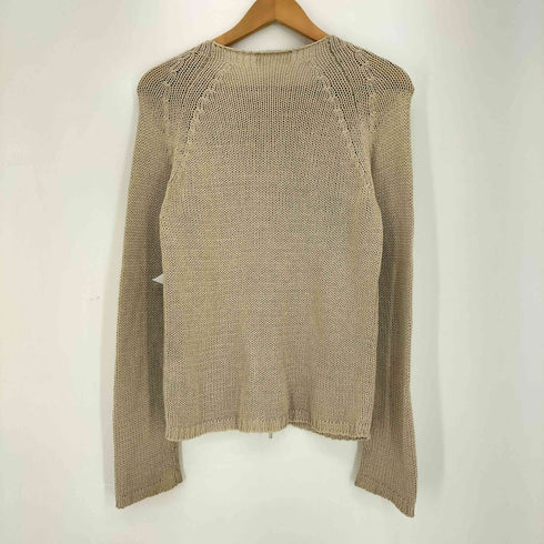 エスマックスマーラ S Max Mara イタリア製 ローゲージ ノーカラー ダブルジップアップニット レディース import:S