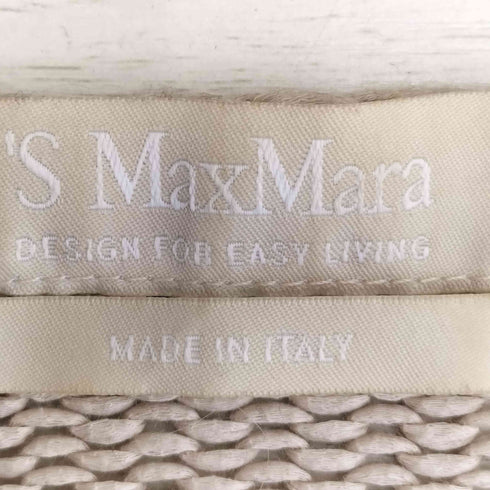 エスマックスマーラ S Max Mara イタリア製 ローゲージ ノーカラー ダブルジップアップニット レディース import:S