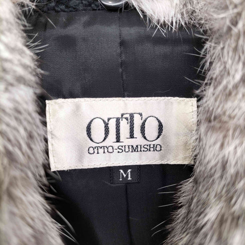 オット otto 襟ラビットファー ツイードコート レディース JPN:M