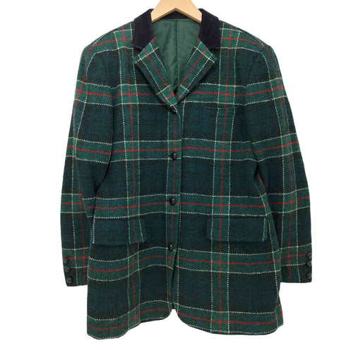ハリスツイード Harris Tweed チェックツイード4Bテーラードジャケット レディース JPN:L