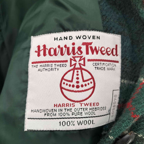 ハリスツイード Harris Tweed チェックツイード4Bテーラードジャケット レディース JPN:L