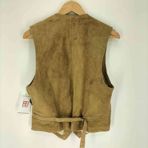 ギャップ Gap 90S OLD デカタグ スエード レザー ベスト メンズ import:M