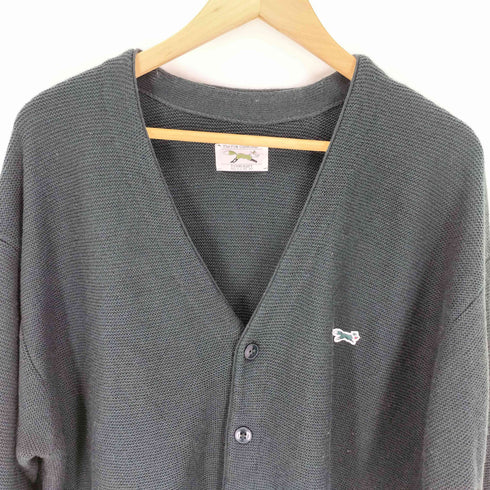 ザフォックスコレクション THE FOX COLLECTION ワンポイント ワッペン アクリル Vネック ニット カーディガン メンズ import:L
