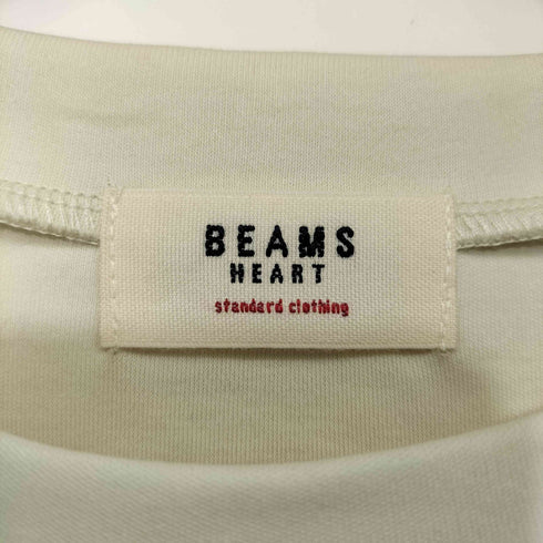 ビームスハート BEAMS HEART 25SS 異素材コンビ ストライプフリル プルオーバー レディース