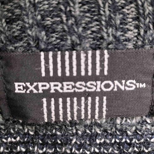 エクスプレッションズ EXPRESSIONS 総柄 プルオーバー ニット セーター メンズ import:M