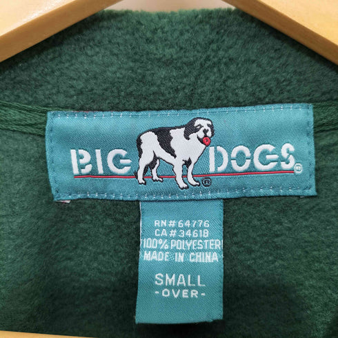ビッグドックス BIG DOGS フロント刺繍 モックネック フリースプルオーバー メンズ import:S