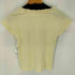 マウジー moussy V NECK FRILL RIB トップス レディース FREE