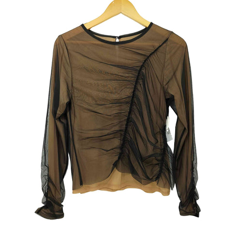 レイビームス Ray BEAMS 24SS チュール アシメ ギャザー トップス レディース