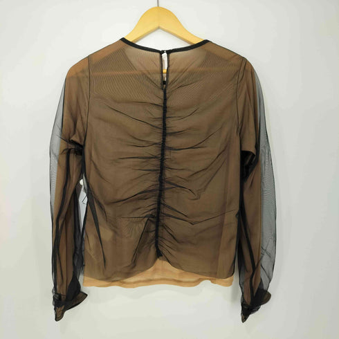 レイビームス Ray BEAMS 24SS チュール アシメ ギャザー トップス レディース