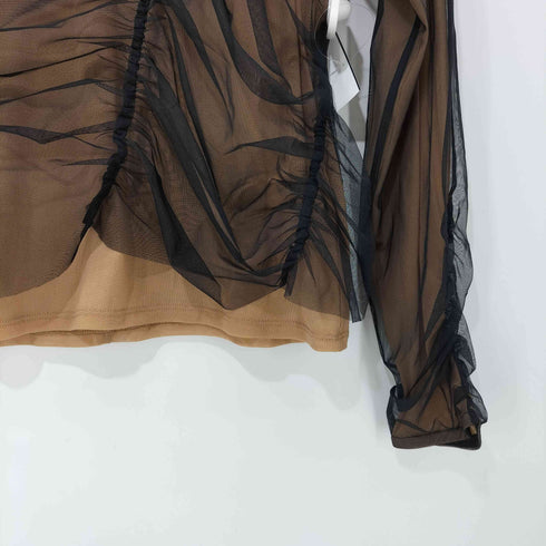 レイビームス Ray BEAMS 24SS チュール アシメ ギャザー トップス レディース