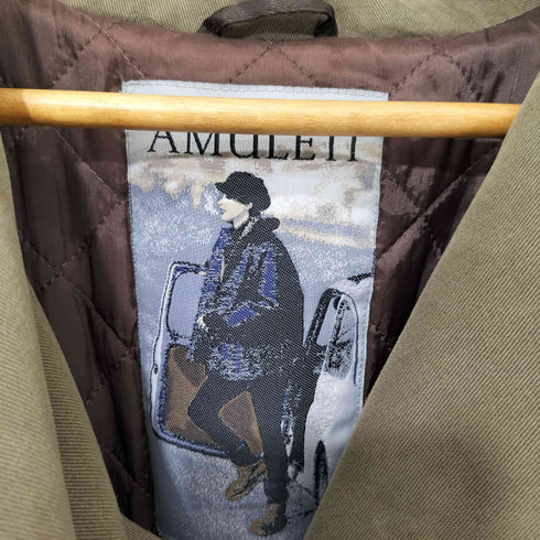 AMULETI 裏地キルティングハーフコート レディース