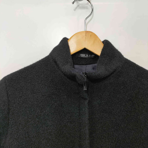 コムサデモード COMME CA DU MODE 90s スタンドカラーシャギーウールジップコート レディース JPN:M
