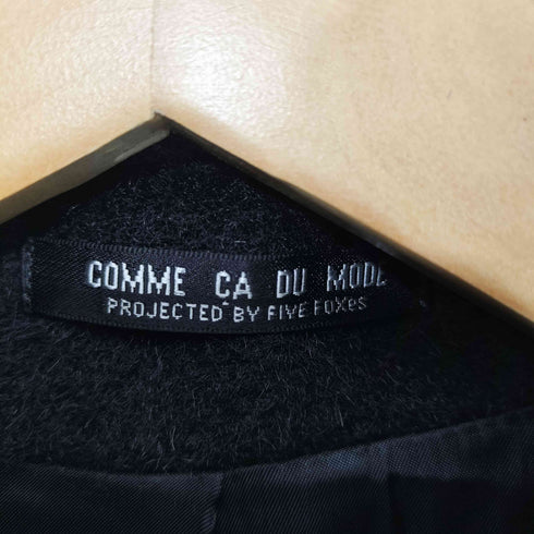 コムサデモード COMME CA DU MODE 90s スタンドカラーシャギーウールジップコート レディース JPN:M