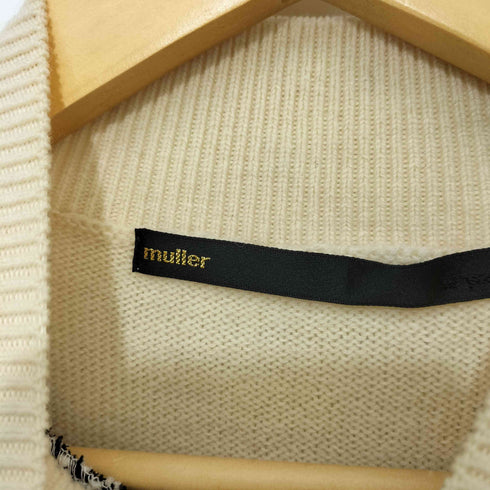 ミュラーオブヨシオクボ muller of yoshiokubo L/S 切り替え ニットトップス レディース JPN:38