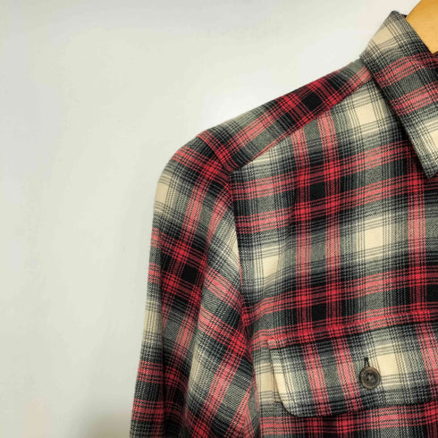 ラルフローレンスポーツ RALPH LAUREN SPORT L/S エルボーパッチ オンブレチェックシャツ レディース US:4
