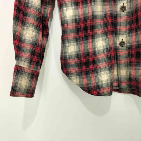 ラルフローレンスポーツ RALPH LAUREN SPORT L/S エルボーパッチ オンブレチェックシャツ レディース US:4