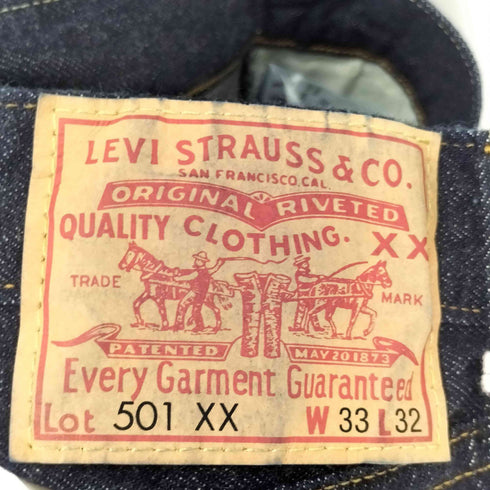 リーバイスヴィンテージクロージング Levis Vintage Clothing 501XX 1955年モデル ジーンズ ダークインディゴ ORGANIC リンス メンズ L33 W32
