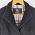バーバリーロンドン BURBERRY LONDON 裏地ノバチェック ウール混 アンゴラ 比翼 ベルテッド ジャケット レディース JPN:38