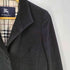 バーバリーロンドン BURBERRY LONDON 裏地ノバチェック ウール混 アンゴラ 比翼 ベルテッド ジャケット レディース JPN:38