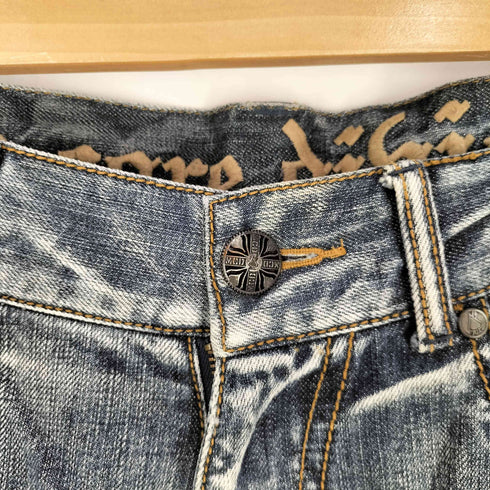 エムシーディー MCD ローライズ USED加工 ジップフライデニム お兄系 Y2K メンズ JPN:XL
