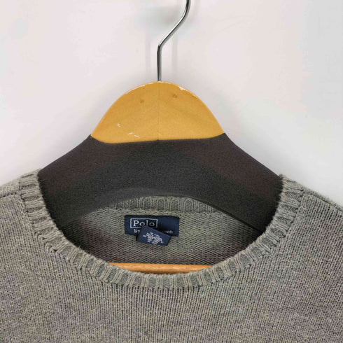 ポロバイラルフローレン Polo by RALPH LAUREN ポニー刺繍 ウール クルーネック セーター ポニー刺繍 メンズ import:XL
