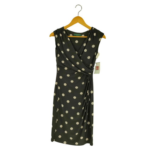 ローレンラルフローレン LAUREN RALPH LAUREN DRESS ドット カシュクール ミニ ドレス レディース 2P