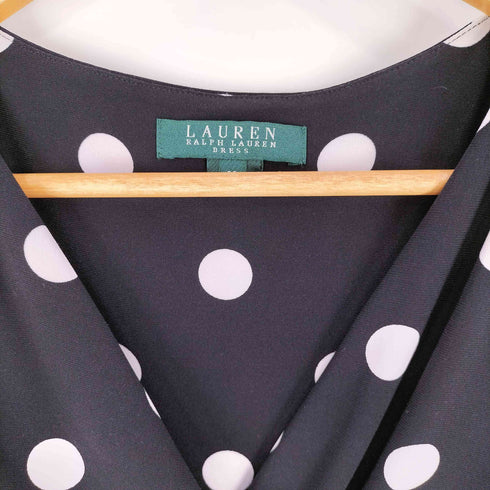 ローレンラルフローレン LAUREN RALPH LAUREN DRESS ドット カシュクール ミニ ドレス レディース 2P