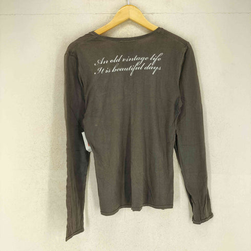 VELMOT Y2K 両面プリント VネックTシャツ レディース JPN:S