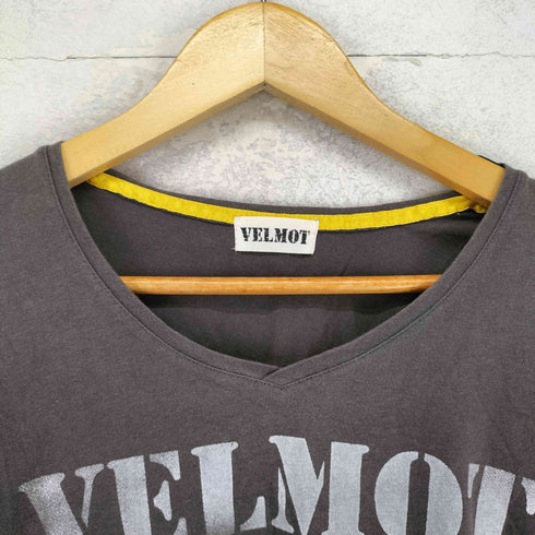 VELMOT Y2K 両面プリント VネックTシャツ レディース JPN:S