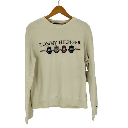 トミーヒルフィガー TOMMY HILFIGER 刺繍クルーネックスウェット レディース JPN:M