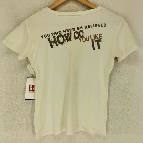 Plus sign Y2K スパンコールラメプリント クルーネックTシャツ レディース JPN:M